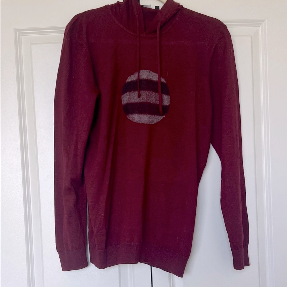 Men's Maroon Hoodie Sweater